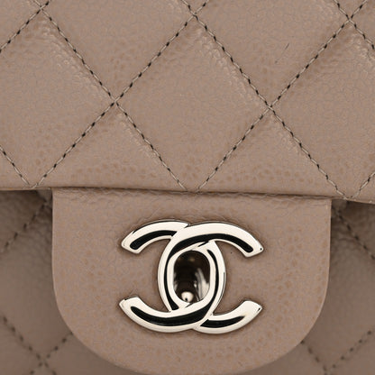 Chanel Caviar Quilted Medium Double Flap Taupe 12 of 12