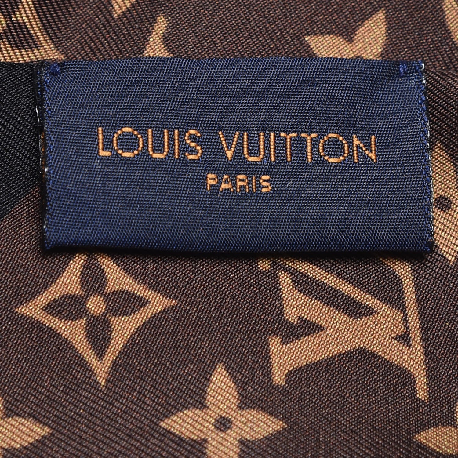 Louis Vuitton Silk Monogram Leorgam BB Bandeau Brown 3 of 5