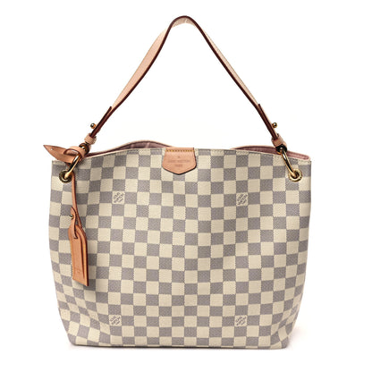 Louis Vuitton Damier Azur Graceful PM Rose Ballerine 1 of 11