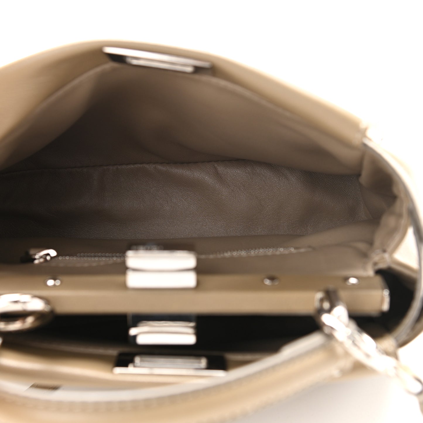 Nappa Mini Peekaboo Iconic Satchel Tortora