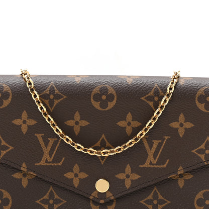 Louis Vuitton Monogram Pochette Felicie Chain Wallet Fuchsia 8 of 11