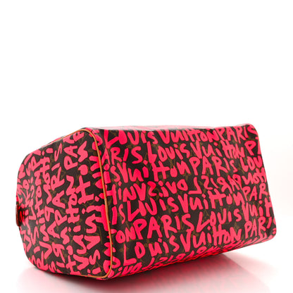 Louis Vuitton Monogram Graffiti Speedy 30 Fuchsia 4 of 10
