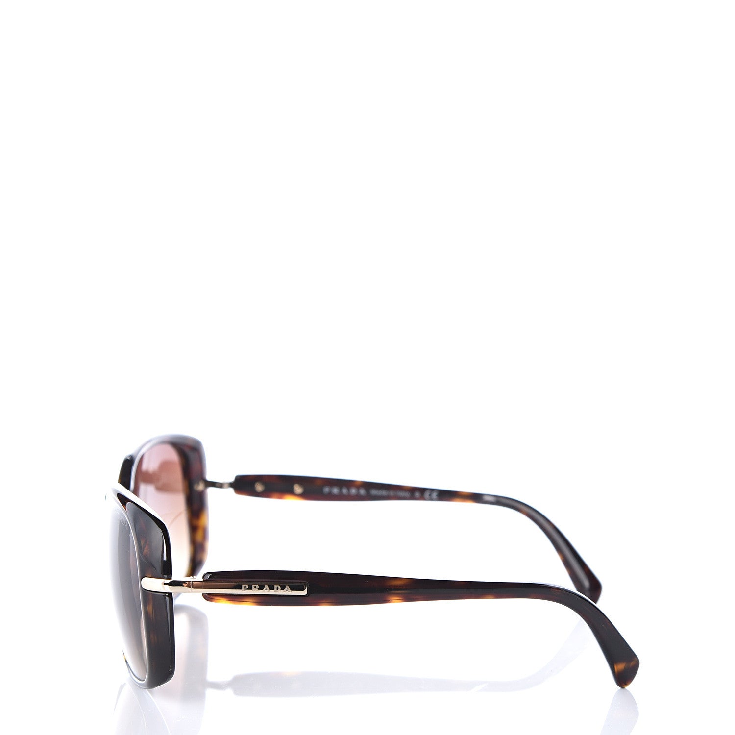 Prada Square Sunglasses SPR 08O Tortoise Brown 3 of 8
