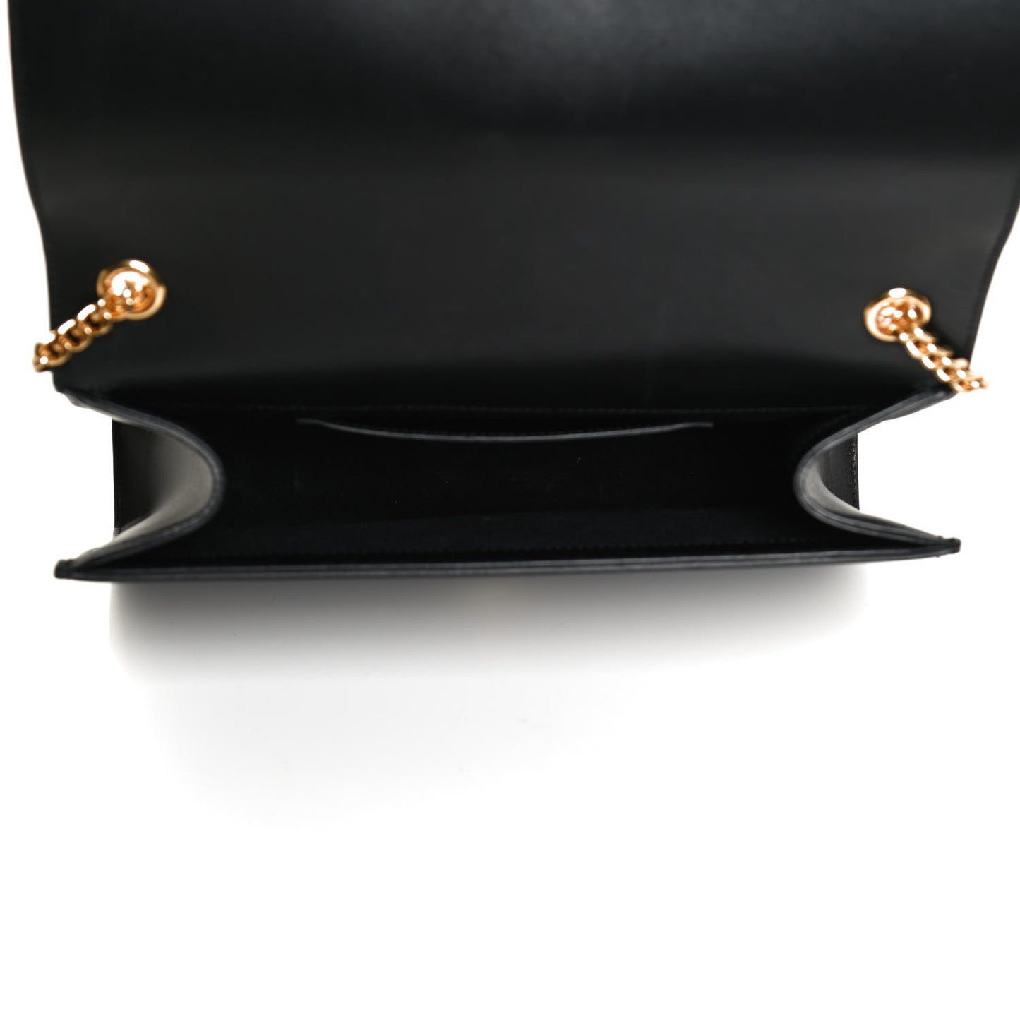 Smooth Calfskin Medium Classic Monogram Kate Tassel Satchel Black