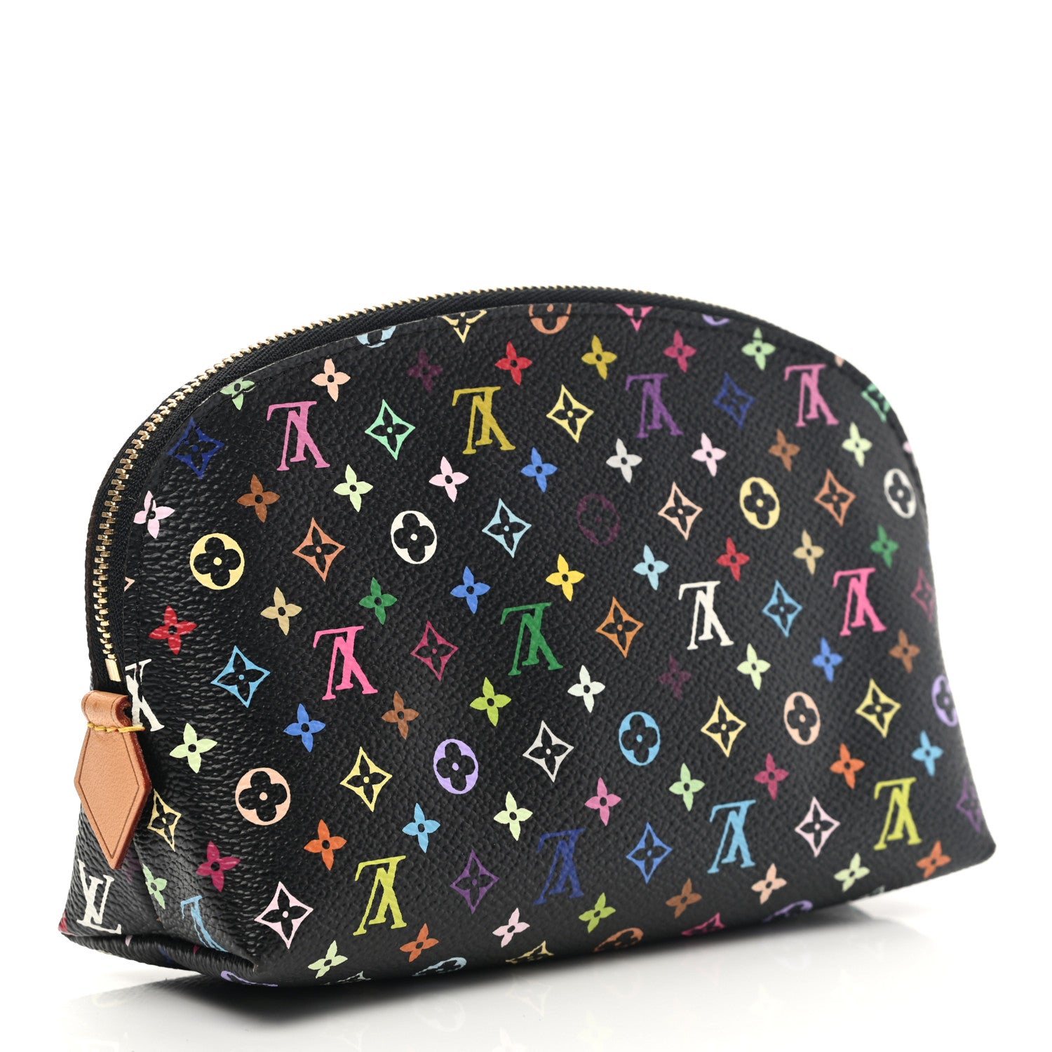 Louis Vuitton Monogram Multicolor Cosmetic Pouch Black Grenade 3 of 7