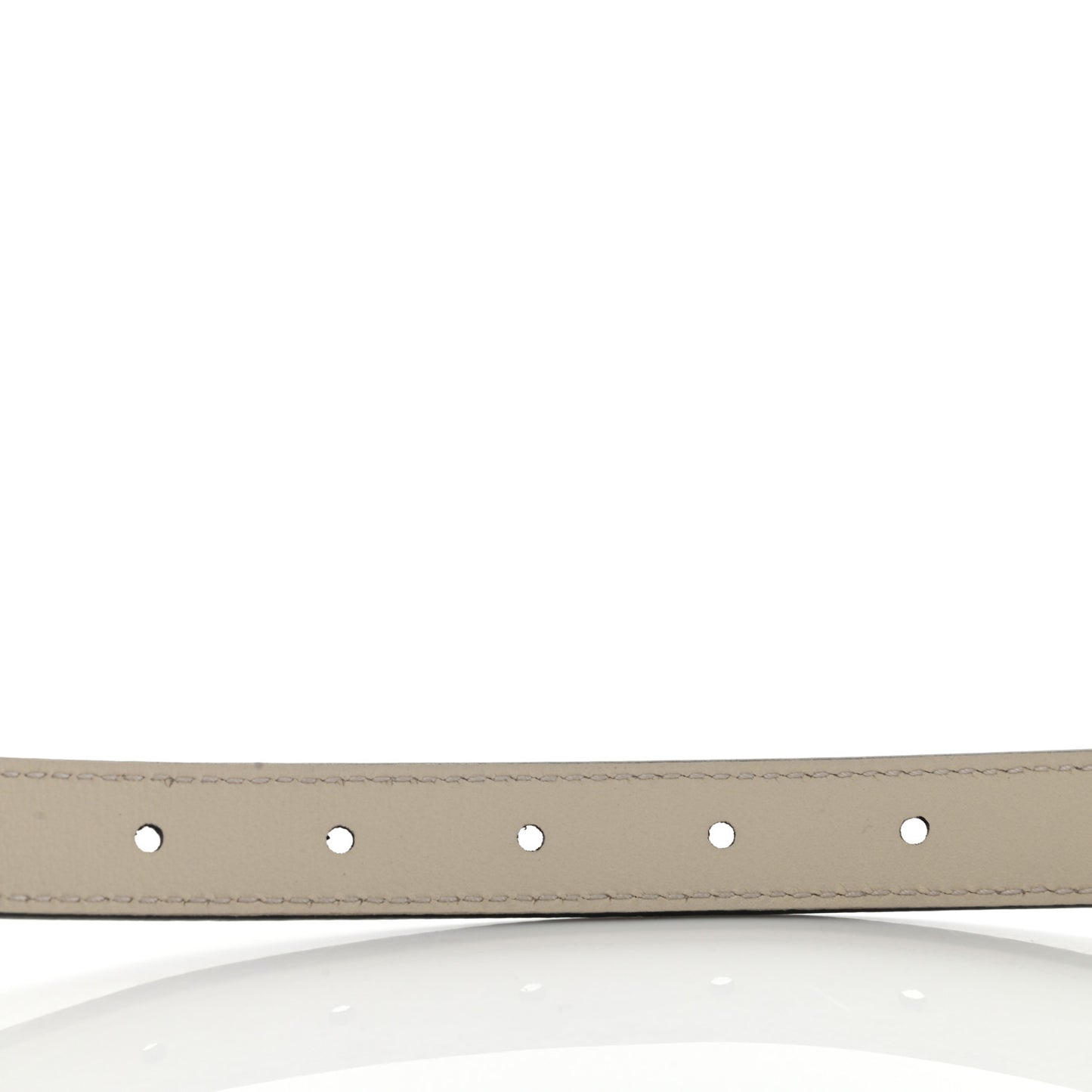 Calfskin Pearl Double G 20mm Belt 110 44 Ivory