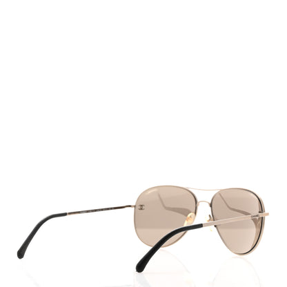 Chanel Aviator CC Sunglasses 4189-T-Q Silver 4 of 8