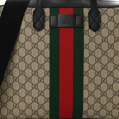 Gucci GG Supreme Monogram Web Briefcase Black 8 of 10