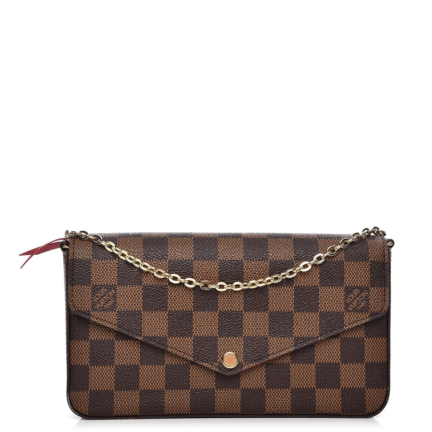 Damier Ebene Pochette Felicie Chain Wallet