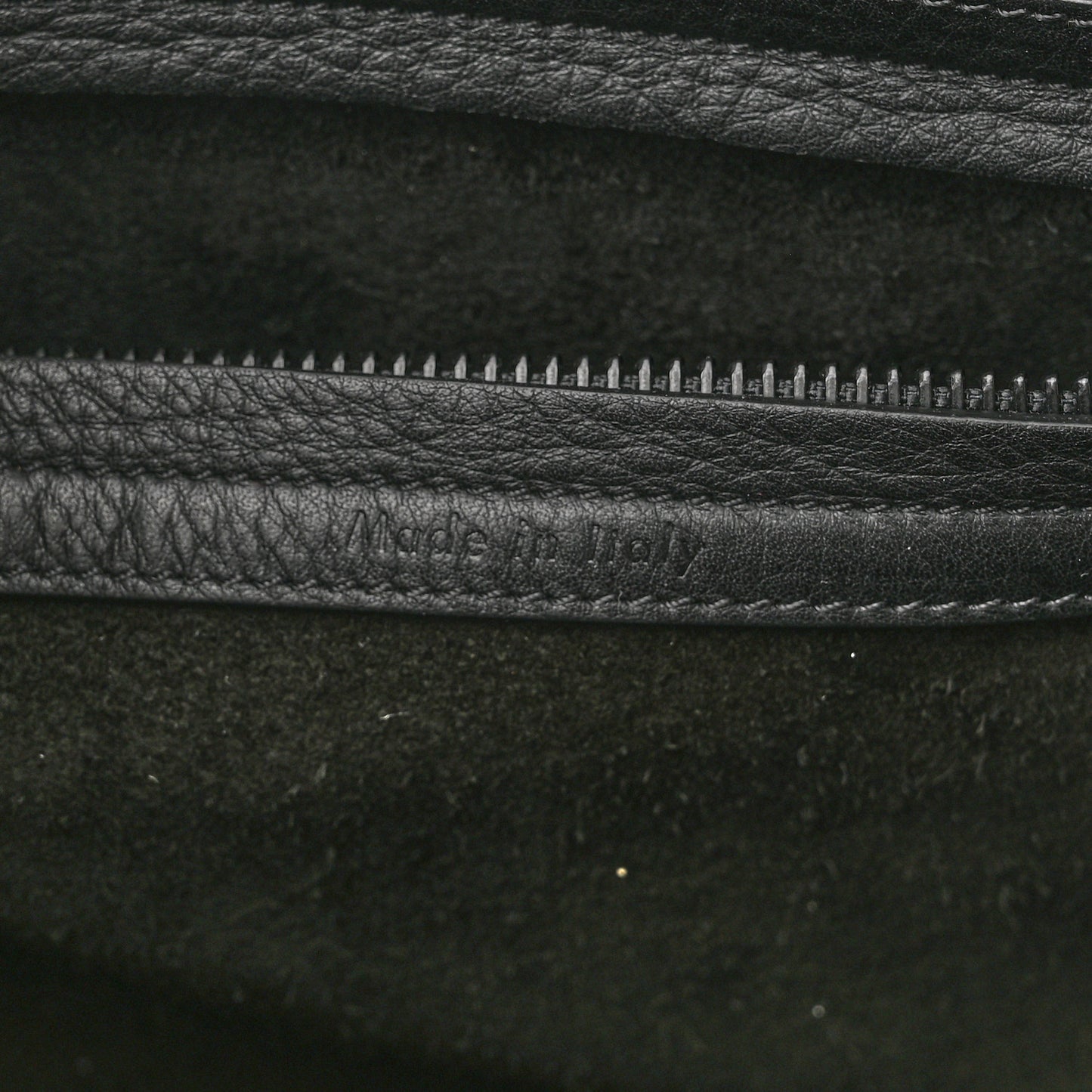 Grained Calfskin Medium Phantom Luggage Black