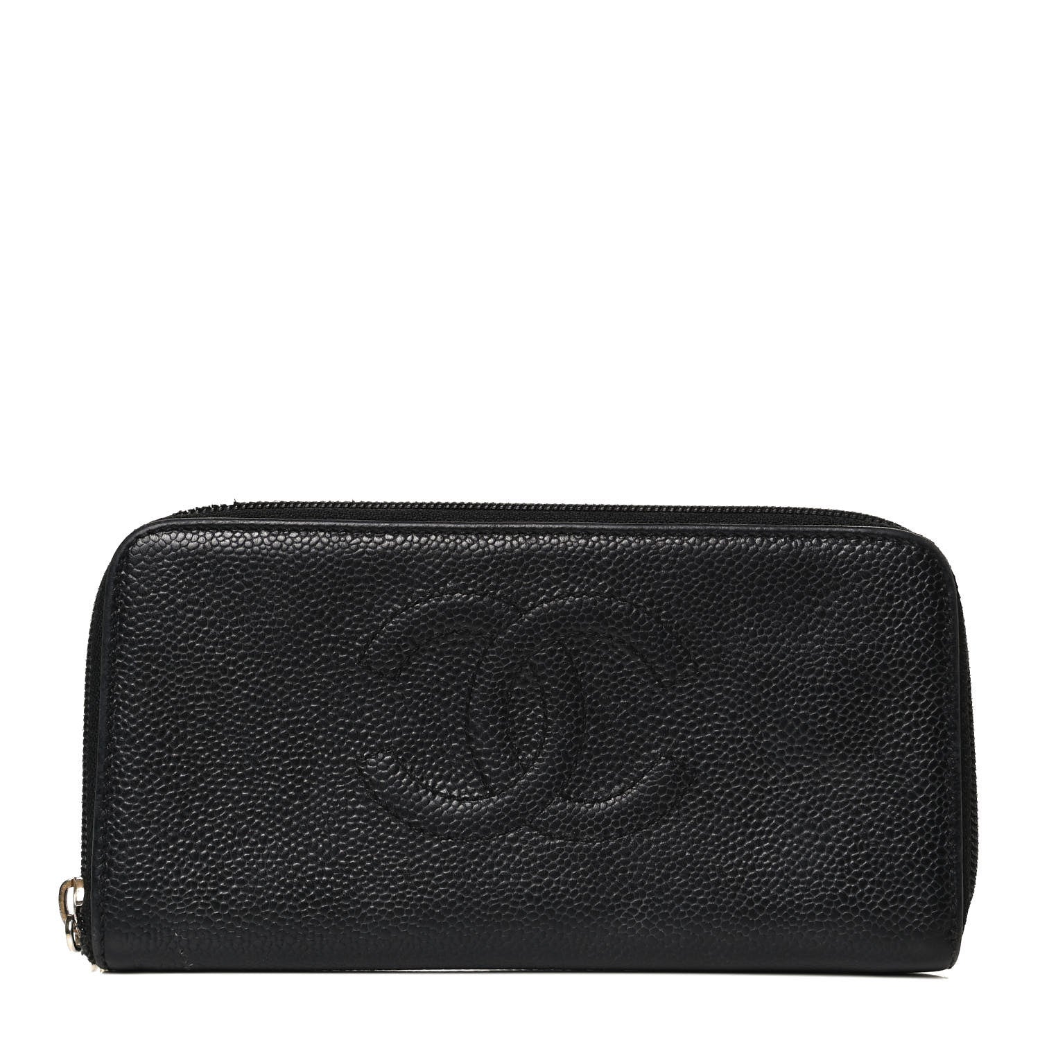 Chanel Caviar Large Timeless CC Zip Around Wallet Black 1 of 16