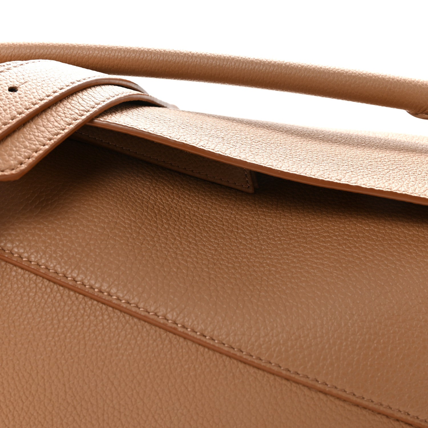 Loewe Grained Calfskin Medium Puzzle Edge Bag Toffee 7 of 9
