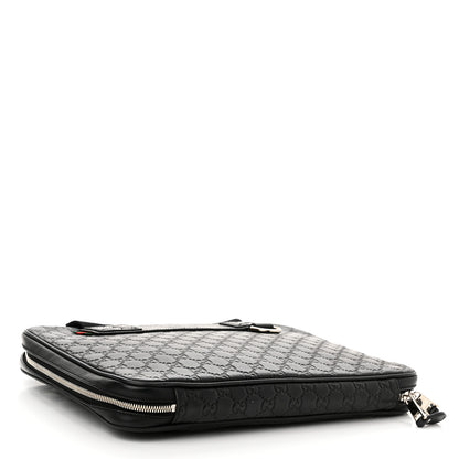 Gucci Guccissima Laptop Briefcase Black 4 of 10
