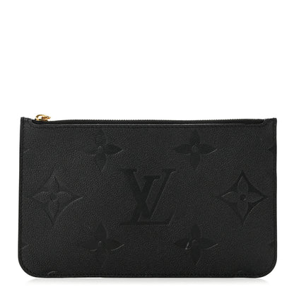 Louis Vuitton Empreinte Monogram Giant Neverfull MM Pochette Black 1 of 6
