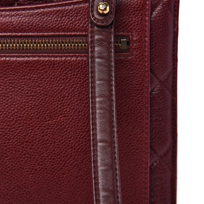 Chanel Caviar Quilted Large Retro Class Flap Burgundy 13 of 18