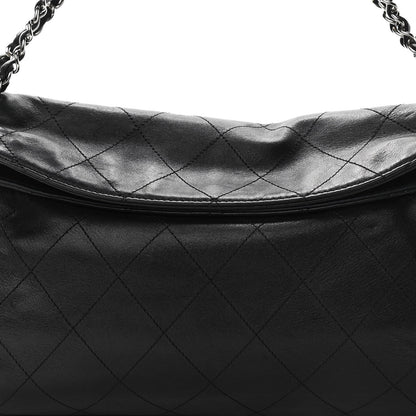 Chanel Lambskin Stitched Medium Ultimate Soft Tote Black 8 of 11