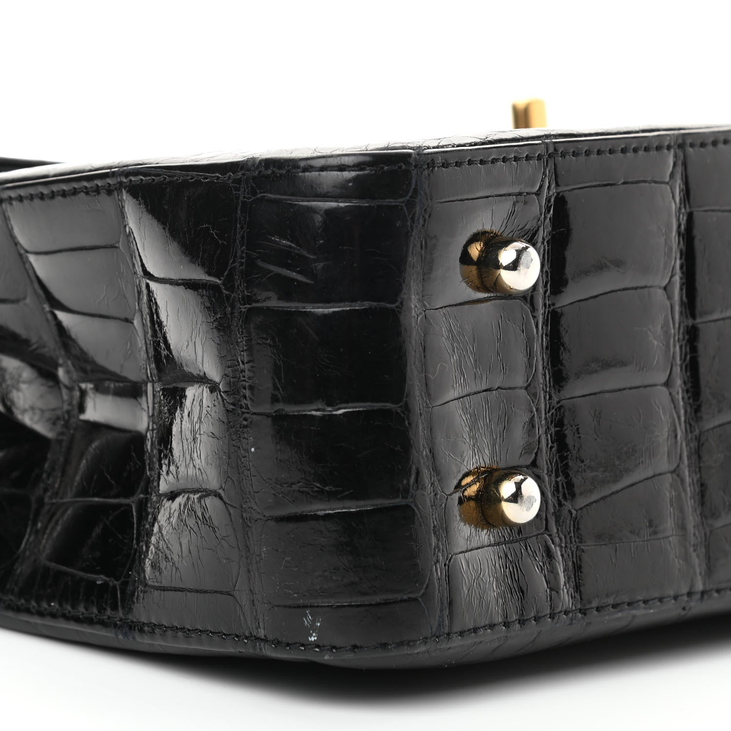 Chanel Alligator Jumbo Single Flap Black 9 of 12