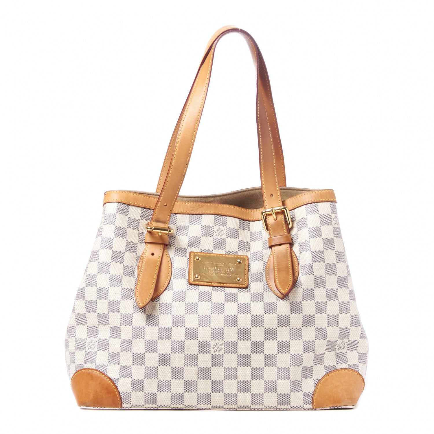 Louis Vuitton Damier Azur Hampstead MM 1 of 8