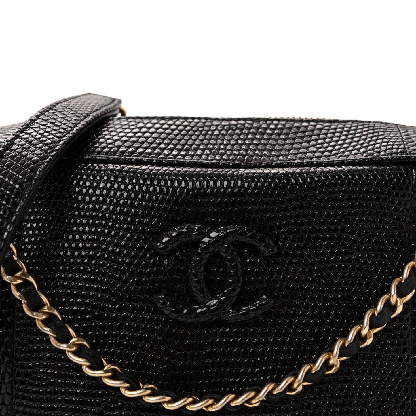 Lizard Coco Vintage Camera Case Black