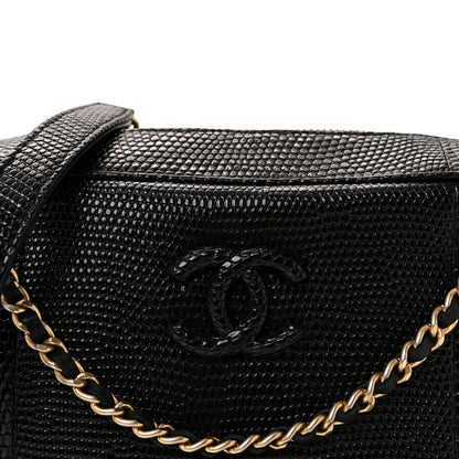Chanel Lizard Coco Vintage Camera Case Black 8 of 10