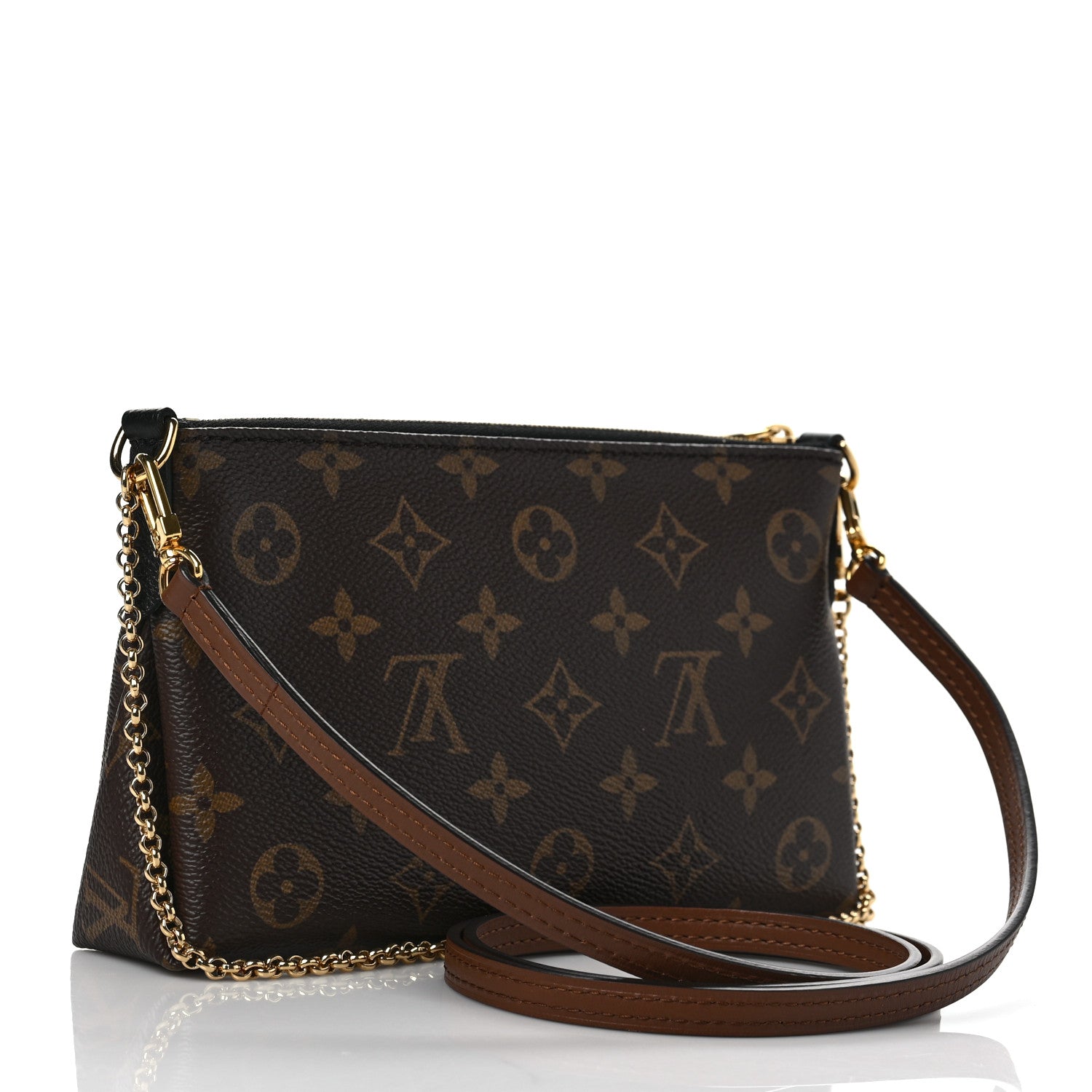Louis Vuitton Monogram Pallas Clutch Black 3 of 9