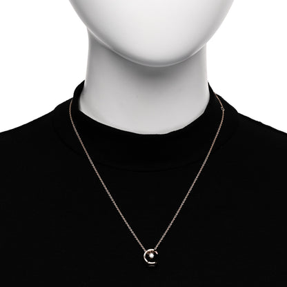 Chanel 18K Beige Gold Diamond Coco Crush C Necklace 2 of 6