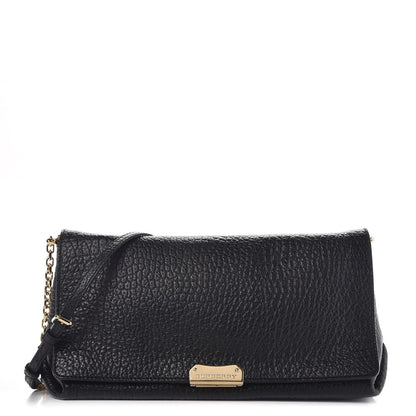 Burberry Signature Grain Medium Mildenhall Crossbody Bag Black 1 of 8