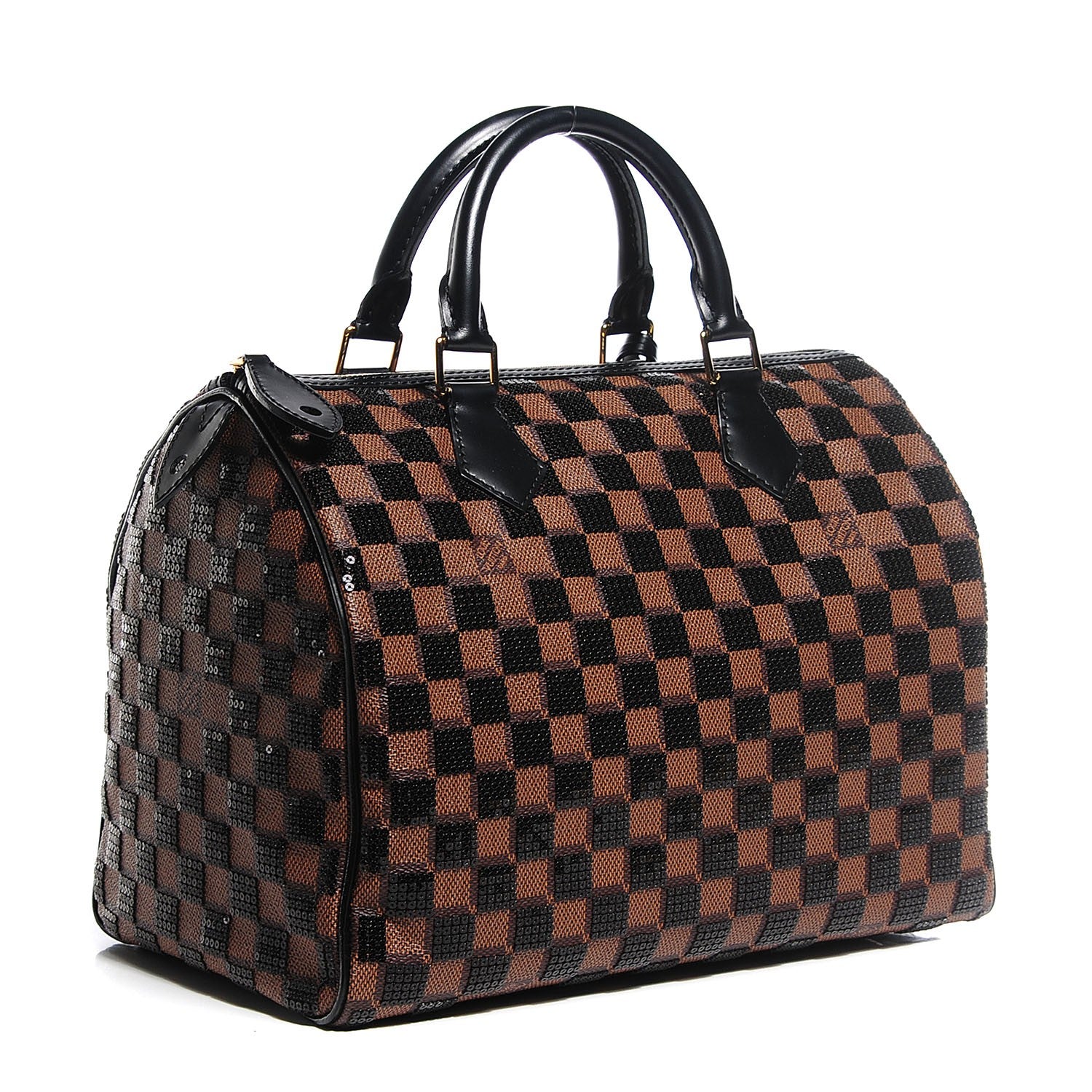 Louis Vuitton Damier Paillettes Speedy 30 Black 3 of 8