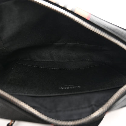 Burberry Calfskin Icon Stripe Bum Bag Black 5 of 11