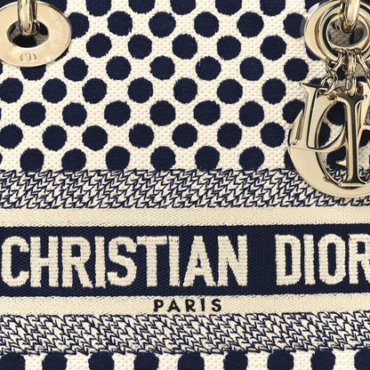 Christian Dior Canvas Medium DiorAmour Dots Lady D-Lite Blue 7 of 9