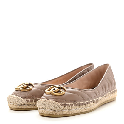 Gucci Nappa Matelasse GG Marmont Espadrilles 36 Porcelain Rose 3 of 10