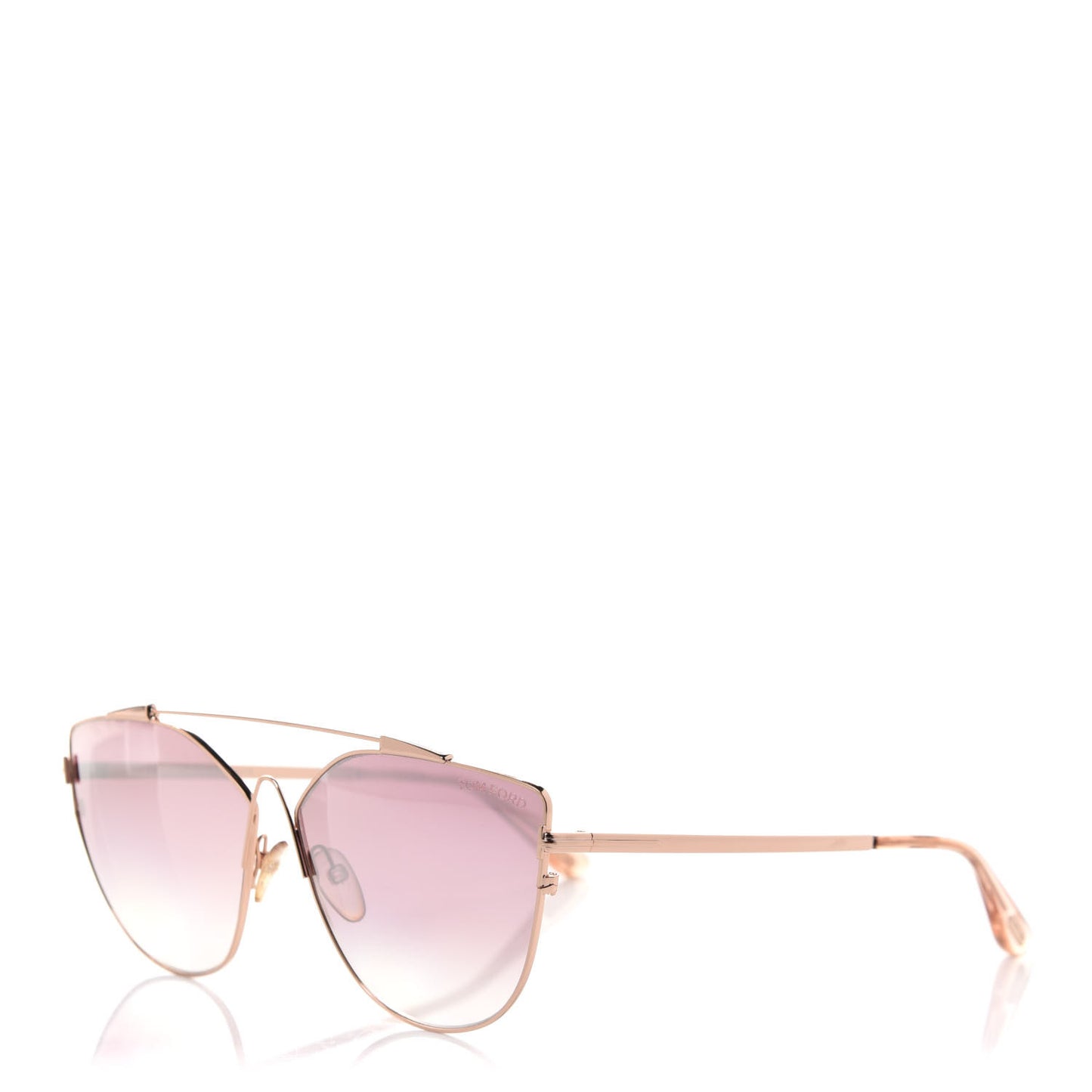 Jacquelyn 02 Aviator Sunglasses TF563 Rose Gold