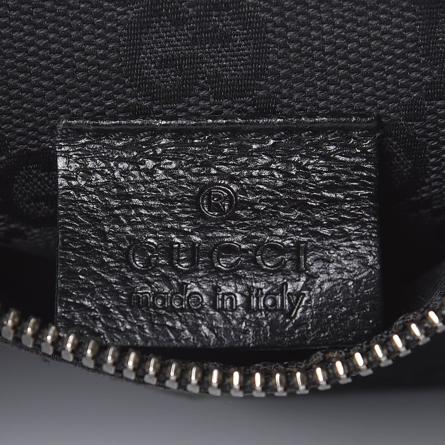 GG Monogram Double Pocket Belt Bag Black