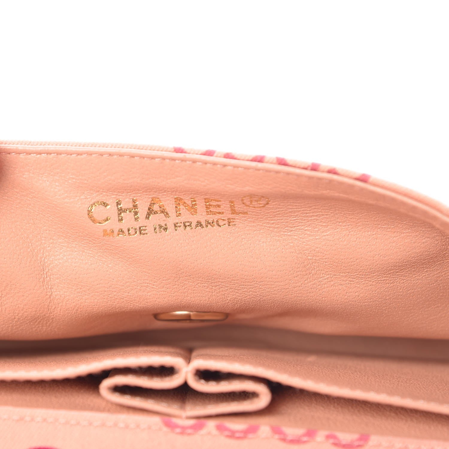 Chanel Canvas Chocolate Bar Quilted Coco East West Flap Pink 6 of 20