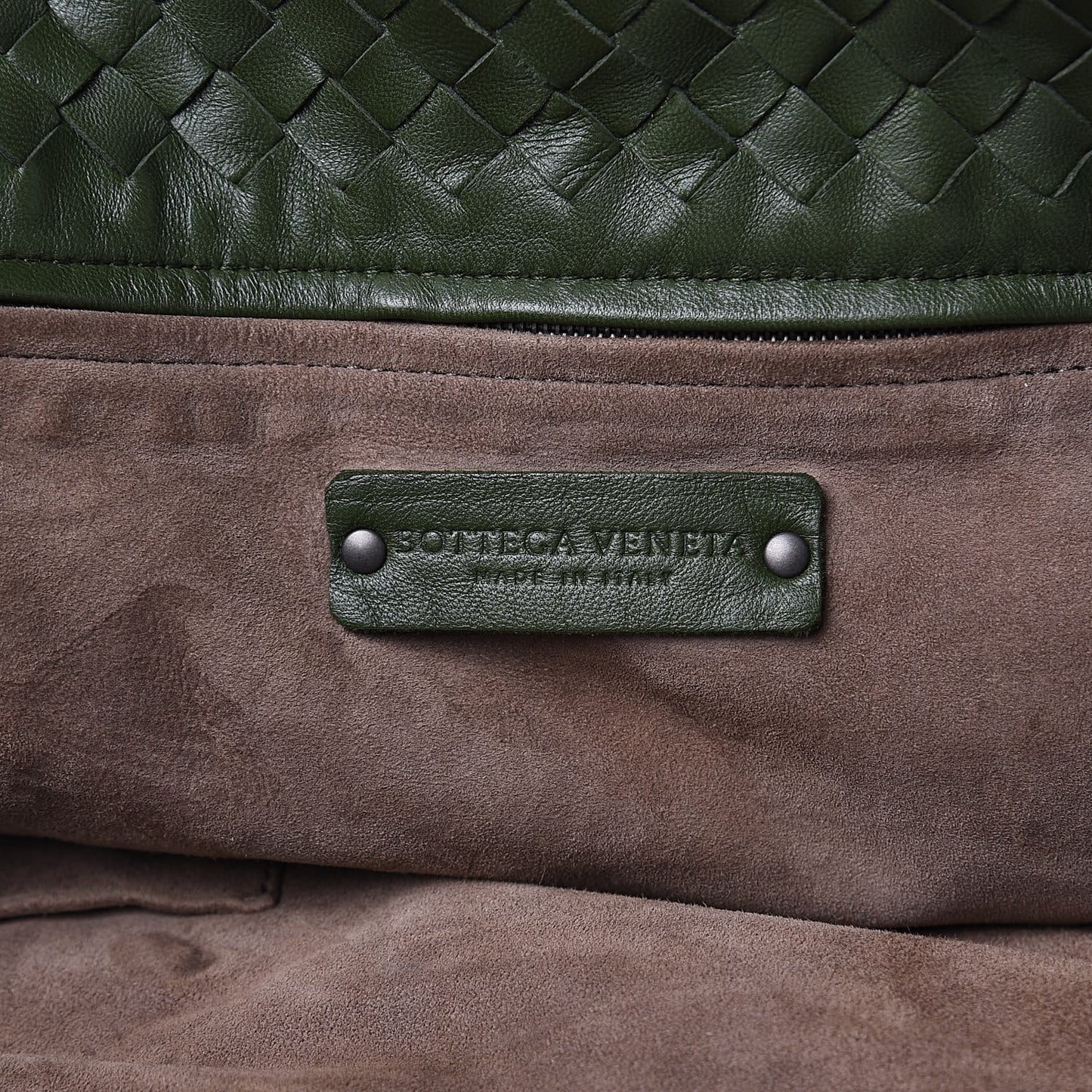 Nappa Intrecciato Bella Tote Moss