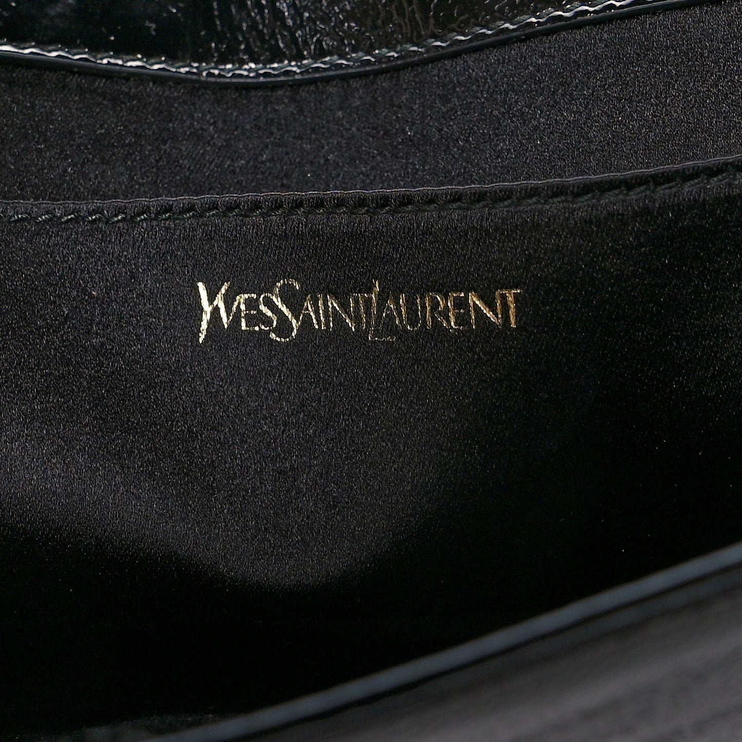 Textured Patent Monogram Large Belle De Jour Clutch Black