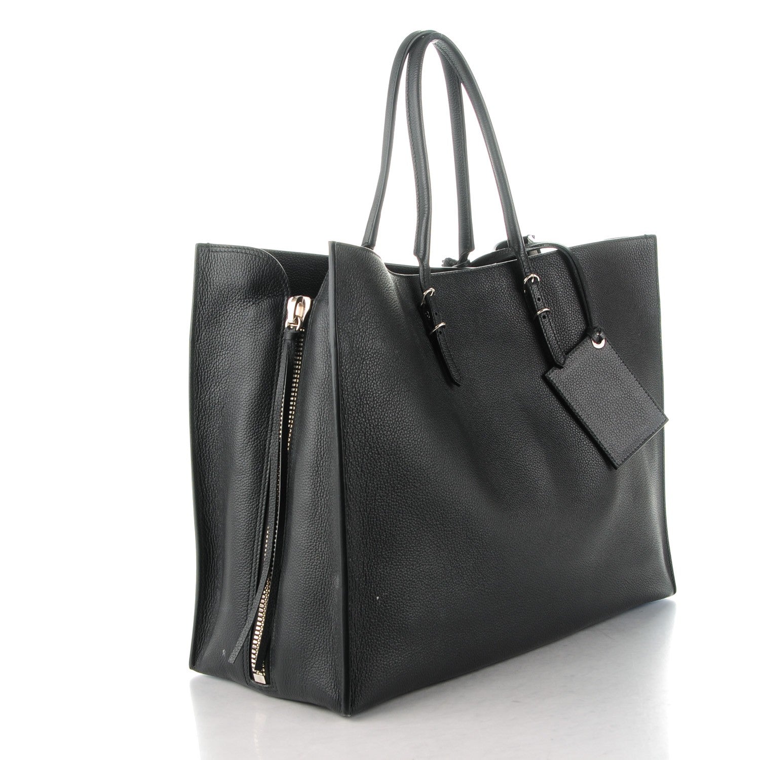 Balenciaga Supple Calfskin Papier A4 Zip Around Tote Black 3 of 8