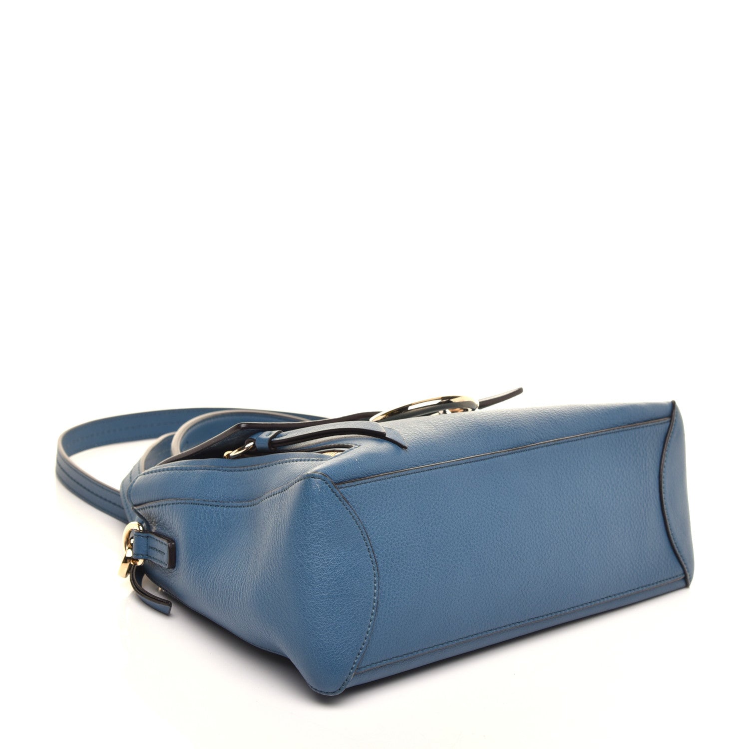 Chloe Calfskin Medium Faye Day Shoulder Bag Blue 4 of 8