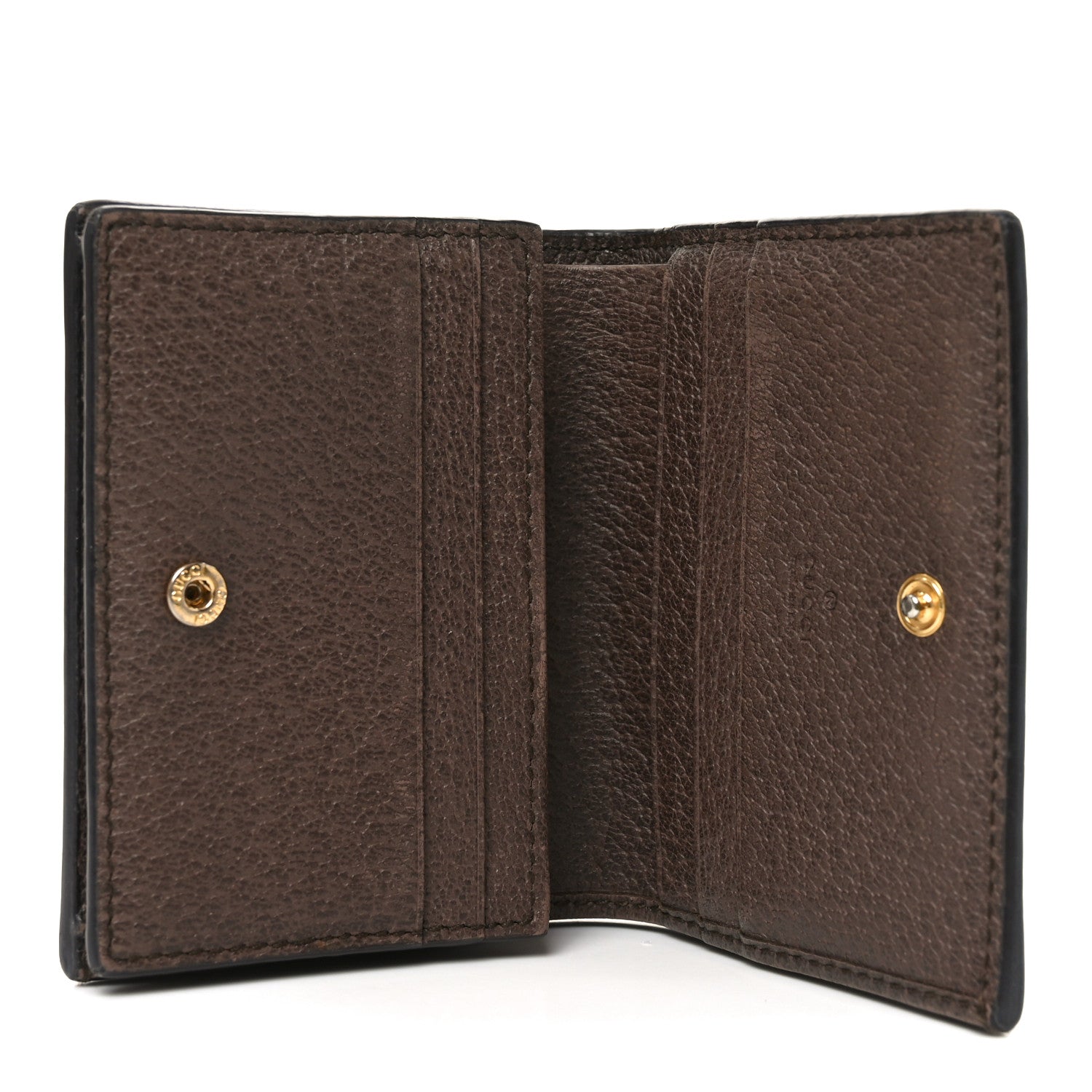 Gucci GG Supreme Monogram Web Ophidia Card Case Beige New Acero 5 of 7