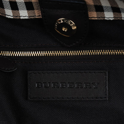 Burberry Haymarket Check Small Canterbury Tote Chocolate 6 of 8