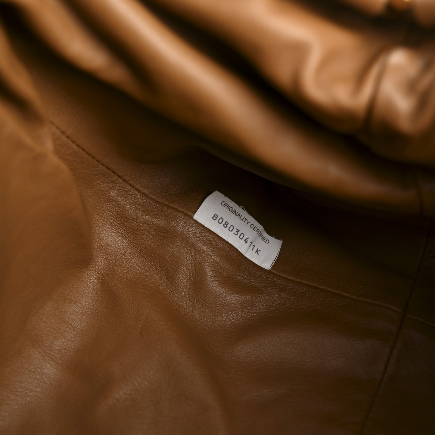 Smooth Butter Calf The Pouch Oversized Clutch Cammello