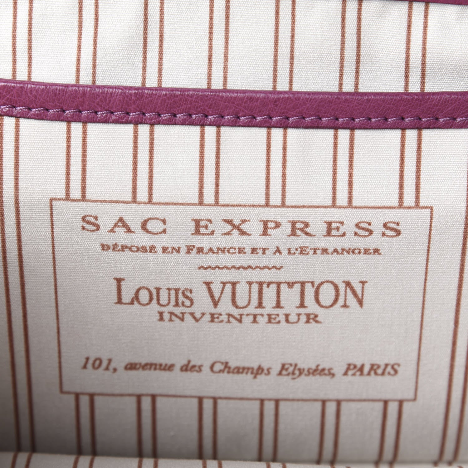 Louis Vuitton Toile Ostrich Trianon Sac Express GM Lilac 7 of 10
