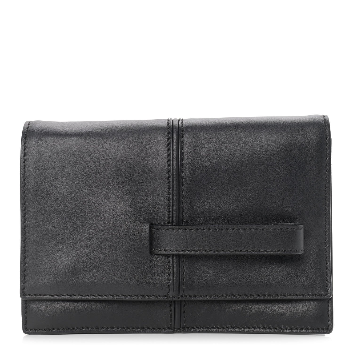 Valentino Garavani Vitello My Own Code Clutch Black 1 of 8