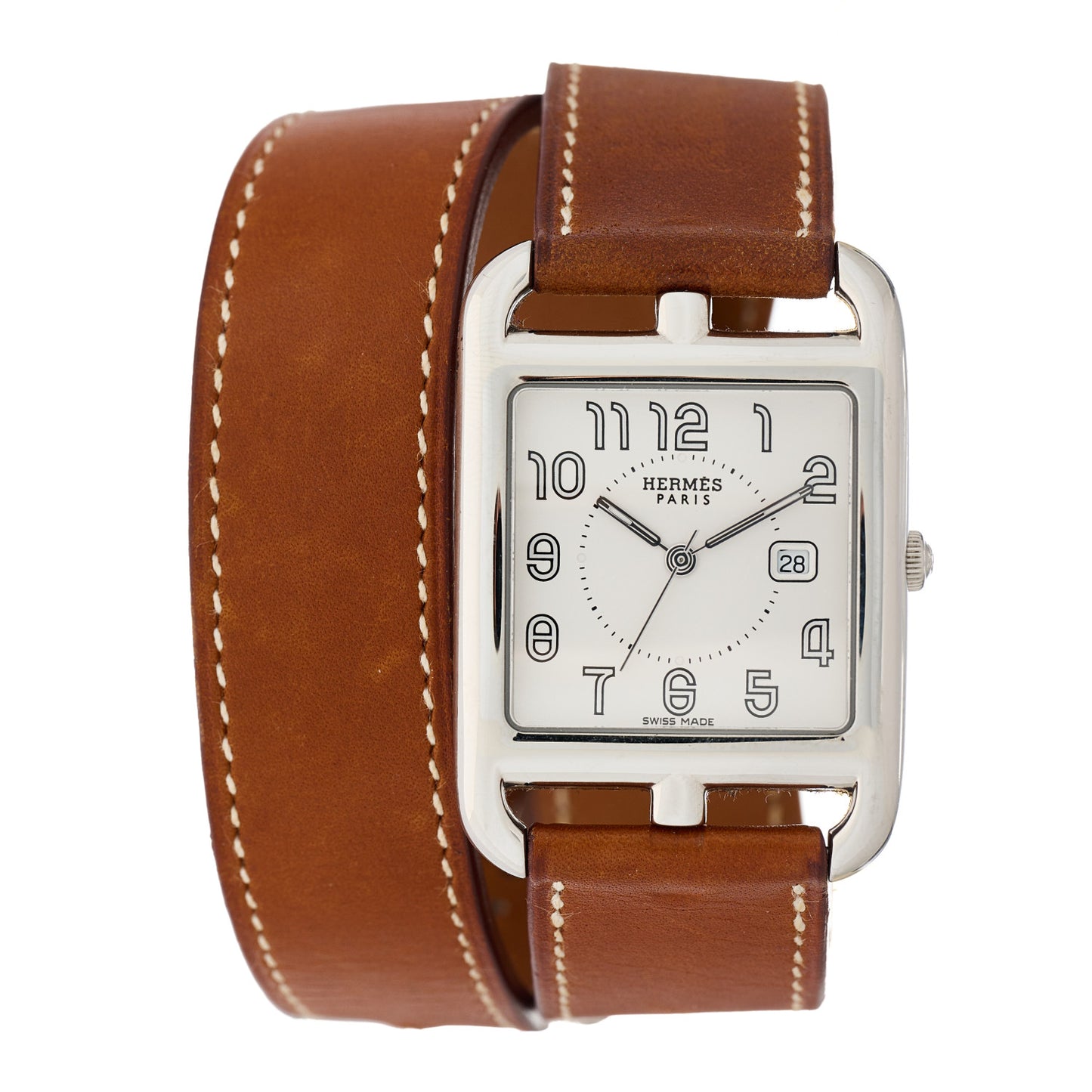 Stainless Steel Barenia 29mm Cape Cod Double Tour Quartz Watch Fauve