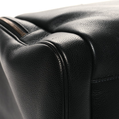 Gucci Grained Calfskin Logo Duffle Bag Black 8 of 11