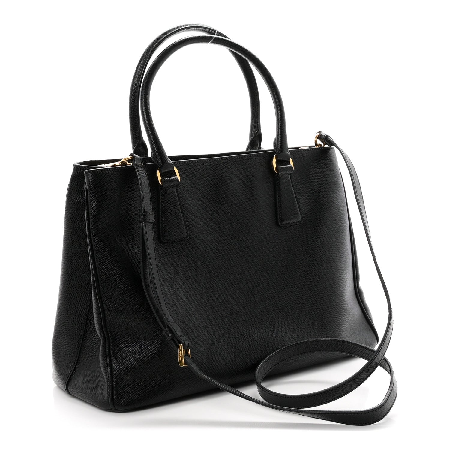 Prada Saffiano Lux Medium Tote Black 3 of 10
