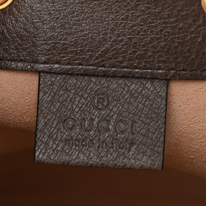 Gucci GG Supreme Monogram Web Mini Ophidia Bucket Bag Brown 6 of 10