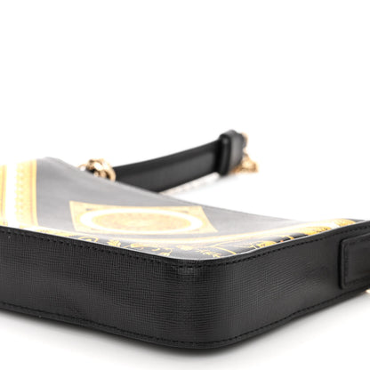 Versace Saffiano Baroque Print La Medusa Crossbody Black 9 of 10