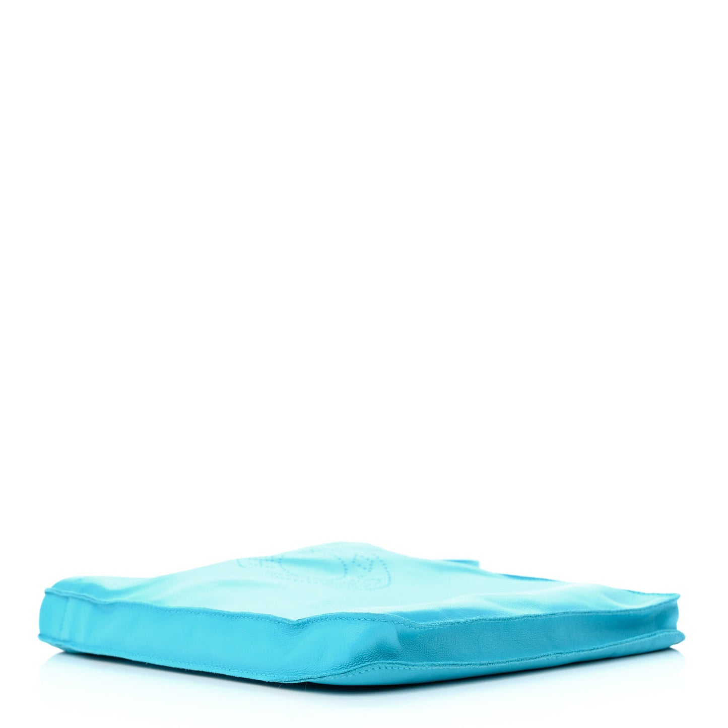 Lambskin Clou De Selle Pouch Bleu Paon