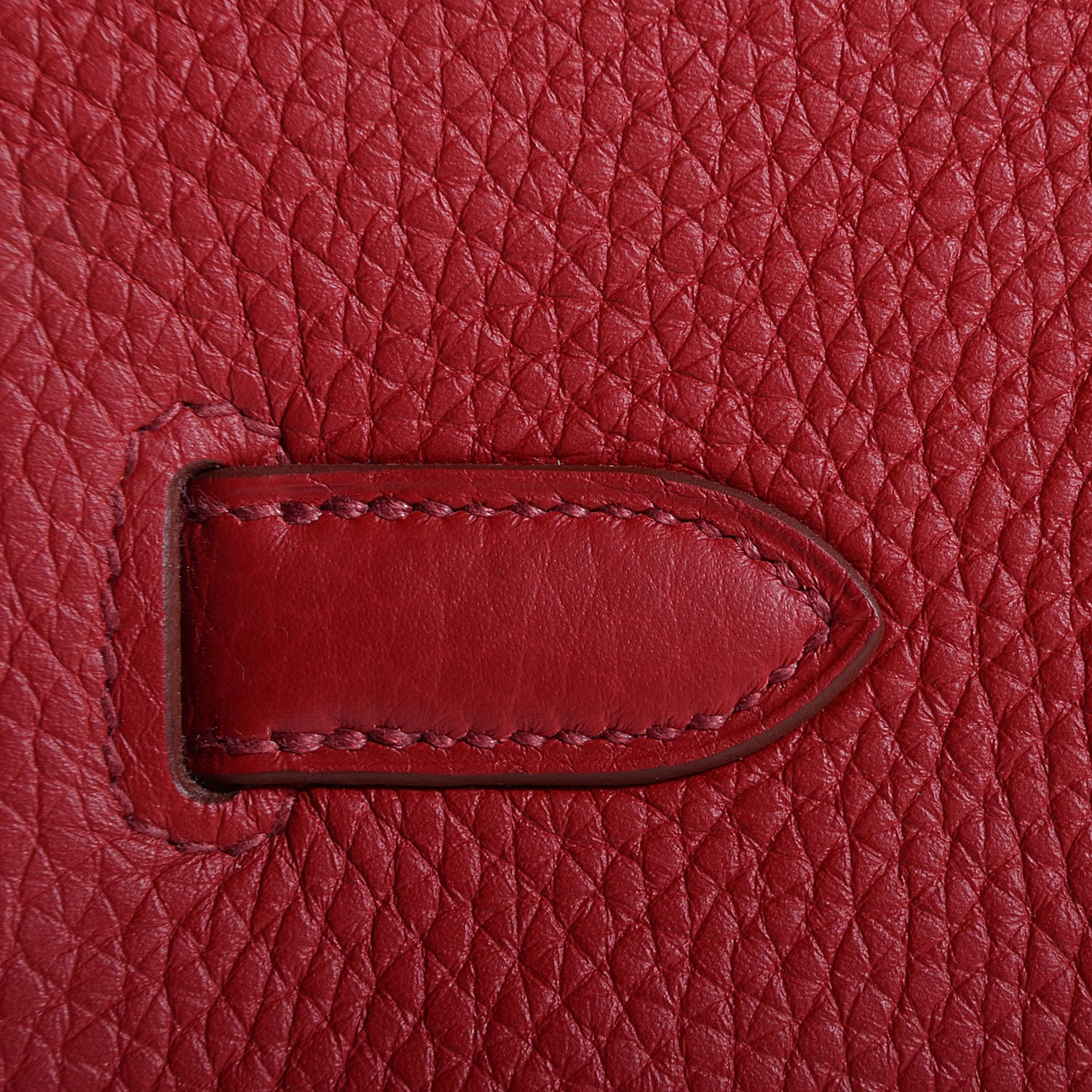 Hermes Taurillon Clemence Horseshoe Bi-Color Birkin 30 Rouge Garance and Orange 8 of 23